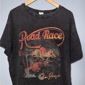 Garage Black Road Race Graphic Tee